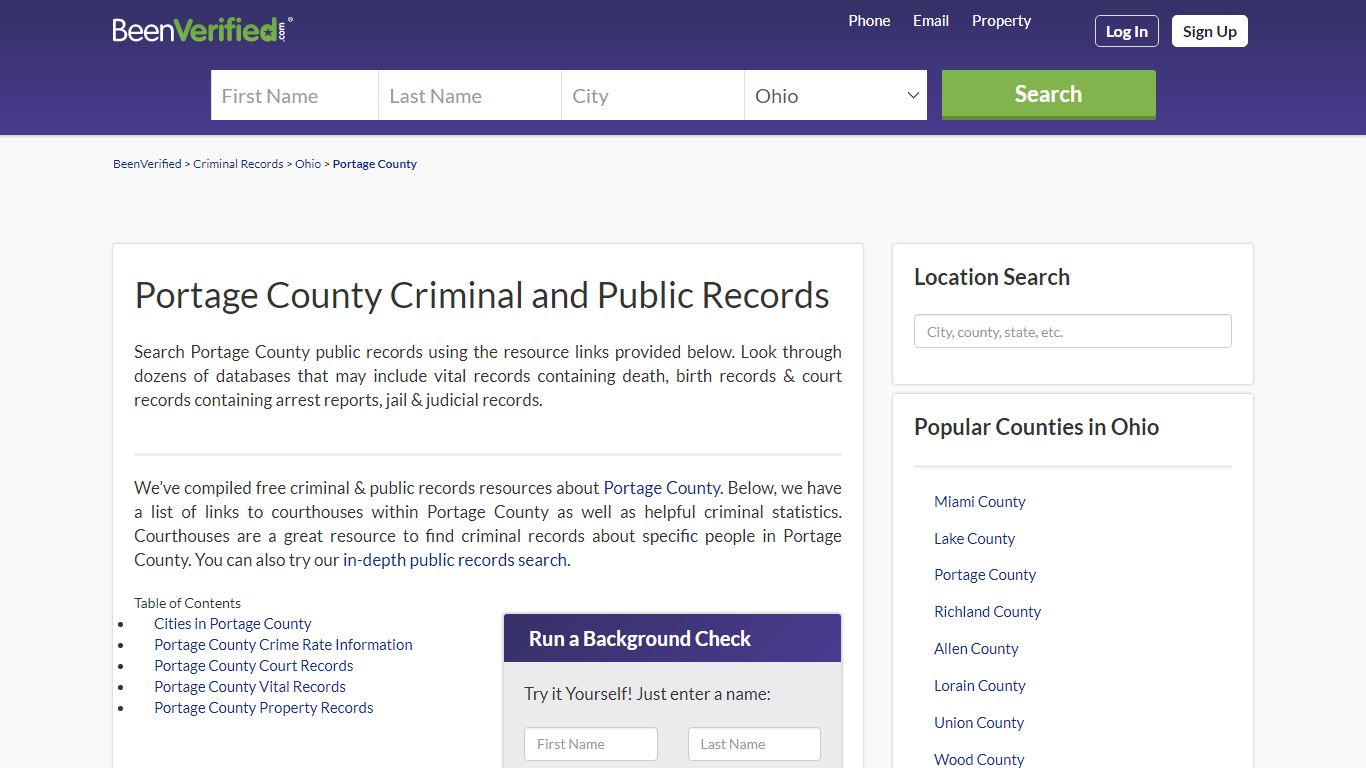 Portage County Arrest Records in OH - Court & Criminal ...